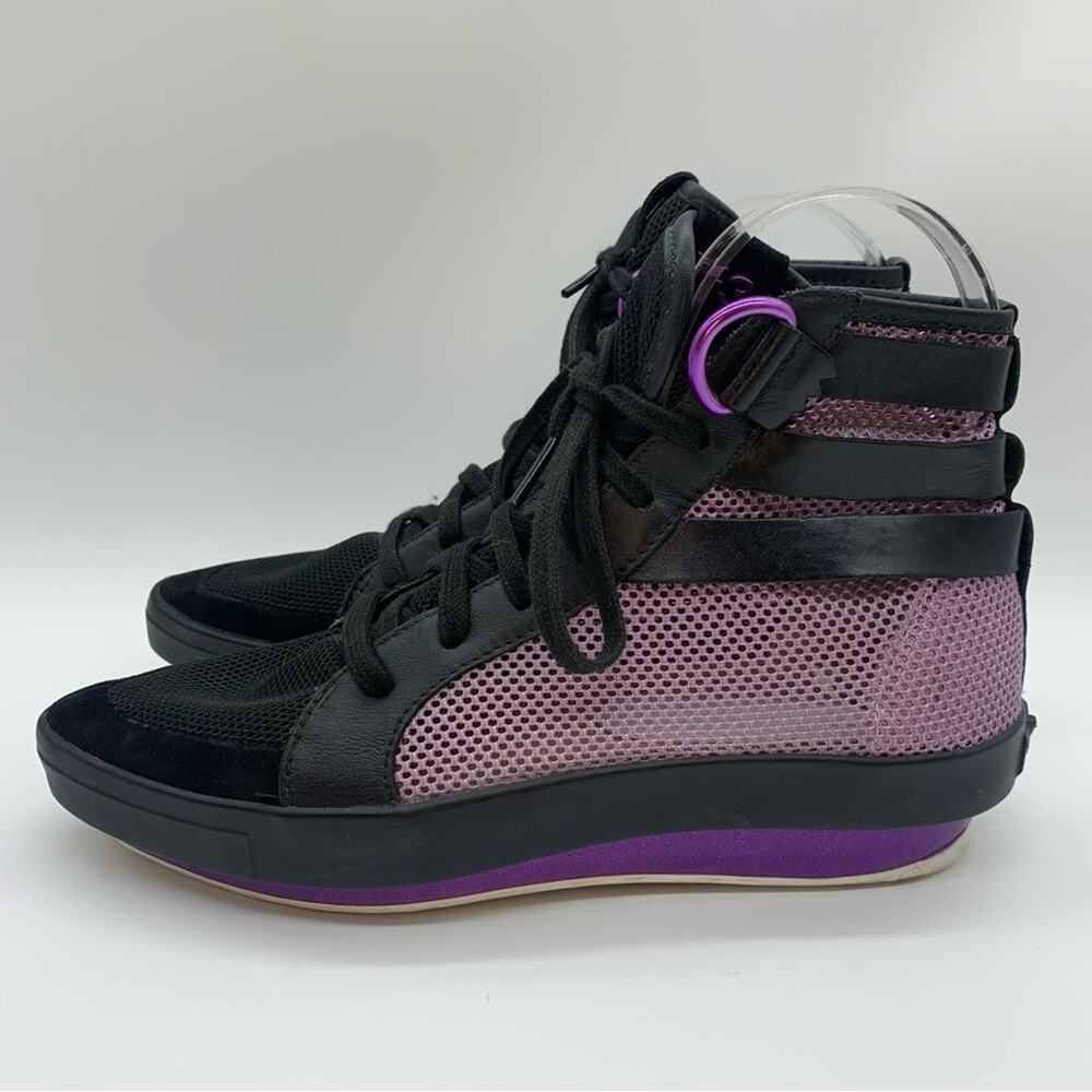 Yohji Yamamoto x Adidas Womens Y-3 High Top Mesh/Suede Point Toe Sneakers Size 6 - Picture 7 of 14